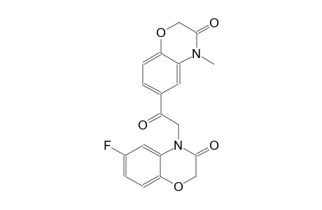 6-fluoro-4-[2-(4-methyl-3-oxo-3,4-dihydro-2H-1,4-benzoxazin-6-yl)-2-oxoethyl]-2H-1,4-benzoxazin-3(4H)-one