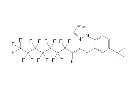 (Z)-1-[4-(tert-Butyl)-2-(1H,1H,2H-perfluorodec-2-en-1-yl)phenyl]-1H-pyrazole