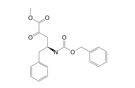 METHYL-(S)-4-[(BENZYLOXYCARBONYL)-AMINO]-2-OXO-5-PHENYLPENTANOATE