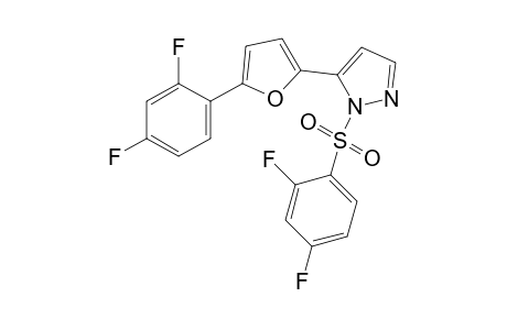 5-[5-(2,4-difluorophenyl)-2-furyl]-1-[(2,4-difluorophenyl)sulfonyl] pyrazole