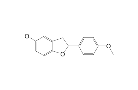 CORSIFURAN-B;5-HYDROXY-2-(4-METHOXYPHENYL)-2,3-DIHYDROBENZOFURAN