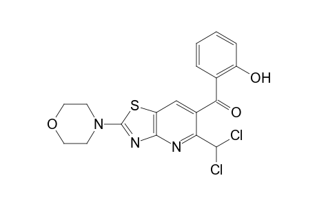 (5-Dichloromethyl-2-morpholin-4-yl-thiazolo[4,5-b]pyridin-6-yl)-(2-hydroxy-phenyl)-methanone