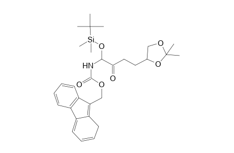 1-[(t-Butyldimethylsilyl)oxy]-3-[(2',2'-dimethyl-1',3'-dioxolan-4'-yl)methyl]-[[(fluoren-9"-yl)methoxycarbonyl]amino}-propan-2-one