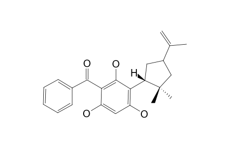 PAGLUCINOL;3-[2,2-DIMETHYL-4-(1-METHYLVINYL)-CYCLOPENTYL]-2,4,6-TRIHYDROXYPHENYL-PHENYL-KETONE