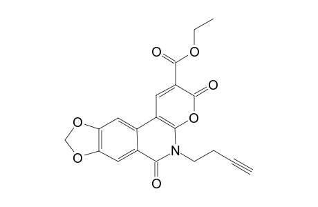 Ethyl 5-(3-Butynyl)-8,9-(methylenedioxy)-3,6-dioxo-5,6-dihydro-3H-pyran[2,3-c]isoquinoline-2-carboxylate