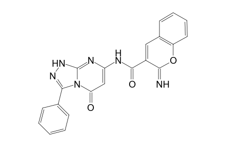 N-(1,5-dihydro-5-oxo-3-phenyl-[1,2,4]triazolo[4,3-a]pyrimidin-7-yl)-2-imino-2H-chromene-3-carboxamide