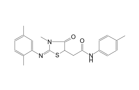5-thiazolidineacetamide, 2-[(2,5-dimethylphenyl)imino]-3-methyl-N-(4-methylphenyl)-4-oxo-, (2E)-