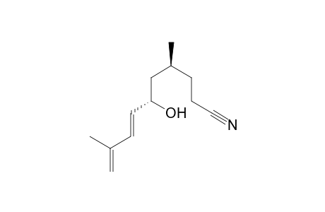(4S,6S,E)-6-Hydroxy-4,9-dimethyldeca-7,9-dienenitreile