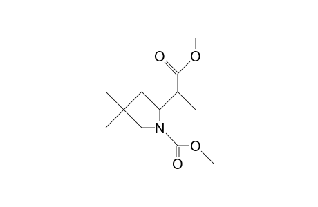 N-Methoxycarbonyl-2S-(1R-methoxycarbonyl-ethyl)-4,4-dimethyl-pyrrolidine