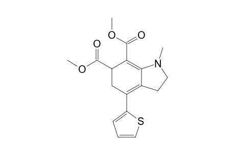 1-Methyl-4-(2-thienyl)-2,3,5,6-tetrahydroindole-6,7-dicarboxylic acid dimethyl ester