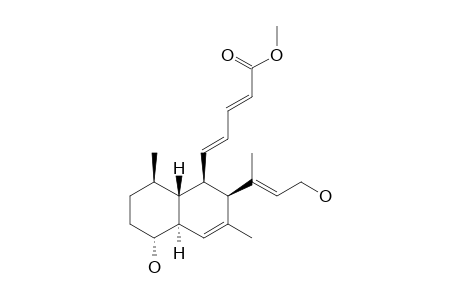 (2E,4E)-5-[(1R,2R,4aS,5R,8R,8aR)-5-hydroxy-2-[(E)-3-hydroxy-1-methyl-prop-1-enyl]-3,8-dimethyl-1,2,4a,5,6,7,8,8a-octahydronaphthalen-1-yl]penta-2,4-dienoic acid methyl ester