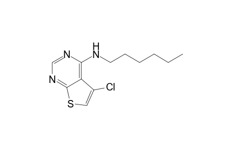 Thieno[2,3-d]pyrimidin-4-amine, 5-chloro-N-hexyl-