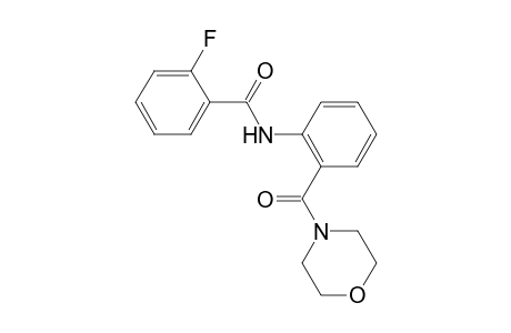 2-Fluoro-N-[2-(4-morpholinylcarbonyl)phenyl]benzamide
