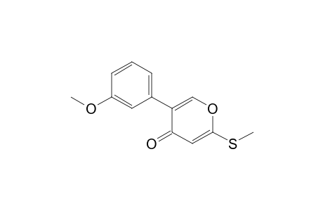 5-(3-Methoxyphenyl)-2-(methylthio)-4-pyranone