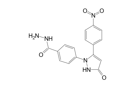 4-(5-(4-Nitrophenyl)-3-oxo-2,3-dihydropyrazol-1-yl)benzohydrazide