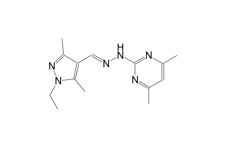 1-ethyl-3,5-dimethyl-1H-pyrazole-4-carbaldehyde (4,6-dimethyl-2-pyrimidinyl)hydrazone