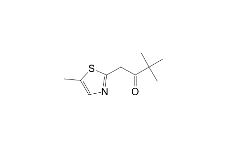 2-Butanone, 3,3-dimethyl-1-(5-methyl-2-thiazolyl)-