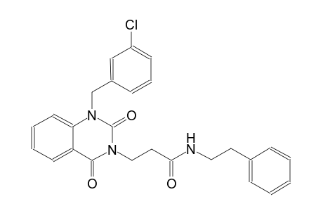 3-(1-(3-chlorobenzyl)-2,4-dioxo-1,4-dihydro-3(2H)-quinazolinyl)-N-(2-phenylethyl)propanamide