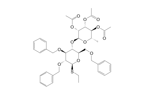 ETHYL-2,3,6-TRI-O-BENZYL-4-O-(2,3,4-TRI-O-ACETYL-ALPHA-L-RHAMNOPYRANOSYL)-1-THIO-BETA-D-GLUCOPYRANOSIDE