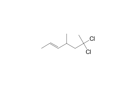 2-Heptene, 6,6-dichloro-4-methyl-, (E)-