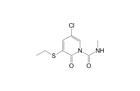 1-(2H)-pyridinecarboxamide, 5-chloro-3-(ethylthio)-N-methyl-2-oxo-