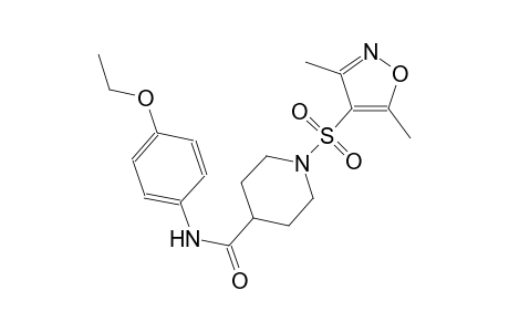 1-[(3,5-dimethyl-4-isoxazolyl)sulfonyl]-N-(4-ethoxyphenyl)-4-piperidinecarboxamide