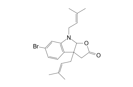 6-Bromo-3a,8-bis(3-methyl-2-buten-1-yl)-2-oxo-2,3,3a,8a-tetrahydro-8H-furo[2,3-b]indole