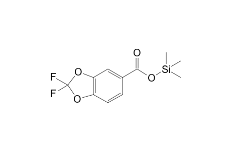 3,4-Difluormethylenedioxybenzoic acid TMS