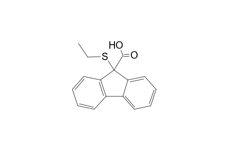 9-(ethylthio)-9-fluorenecarboxylic acid