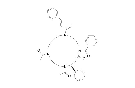 1,5,9,13-Tetraazacycloheptadecan-6-one, 9,13-diacetyl-5-benzoyl-1-(1-oxo-3-phenyl-2-propenyl)-8-phenyl-, [S-(E)]-
