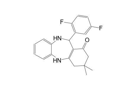 1H-dibenzo[b,e][1,4]diazepin-1-one, 11-(2,5-difluorophenyl)-2,3,4,5,10,11-hexahydro-3,3-dimethyl-