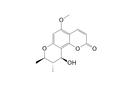 trans,trans-8,9-Dihydro-8,9-dimethyl-5-methoxybenzo[1,2-b;5,6-b']dipyran-2(2H)-one-10(10H)-ol