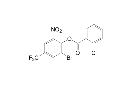 2-BROMO-6-NITRO-alpha,alpha,alpha-TRIFLUORO-p-CRESOL, o-CHLOROBENZOATE