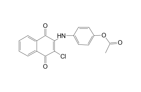 4-[(3-Chloro-1,4-dioxo-1,4-dihydro-2-naphthalenyl)amino]phenyl acetate
