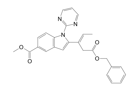 (E)-methyl 2-(5-(benzyloxy)-5-oxopent-2-en-3-yl)-1-(pyrimidin-2-yl)-1H-indole-5-carboxylate