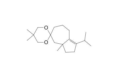 Spiro[azulene-5(3H),2'-[1,3]dioxane], 2,3a,4,6,7,8-hexahydro-3a,5',5'-trimethyl-1-(1-methylethyl)-, (.+-.)-