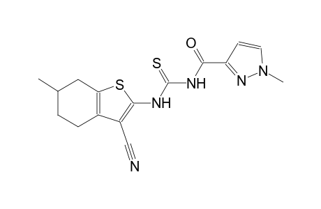 N-(3-cyano-6-methyl-4,5,6,7-tetrahydro-1-benzothien-2-yl)-N'-[(1-methyl-1H-pyrazol-3-yl)carbonyl]thiourea