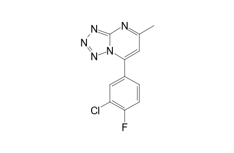 5-Methyl-7-(3-chloro-4-fluorophenyl)tetrazolo[1,5-a]pyrimidine
