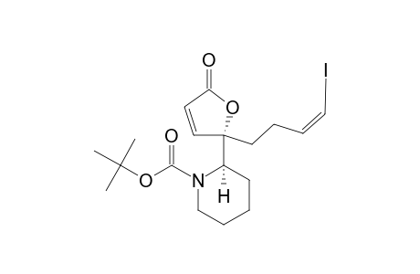 TERT.-BUTYL-(2R)-2-[(2R)-2-[(Z)-4-IODO-3-BUTENYL]-5-(2H)-OXO-2-FURYL]-PIPERIDINE-1-CARBOXYLATE;MINOR-ISOMER