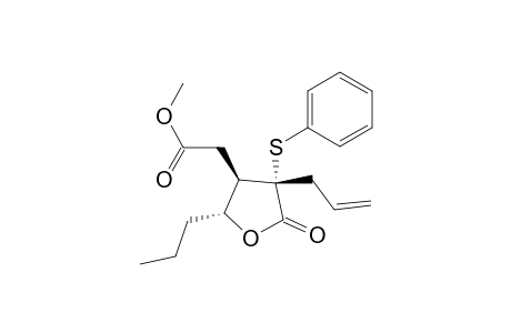 Methyl (2R,3R,4S)-[4-Allyl-5-oxo-4-(phenylthio)-2-propyltetrahydrofuran-3-yl]acetate