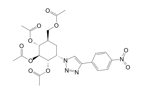 (1S,2S,3R,4R,6S)-4-(Acetoxymethyl)-6-[4-(4-nitrophenyl)-1H-1,2,3-triazol-1-yl]cyclohexane-1,2,3-triyl Triacetate