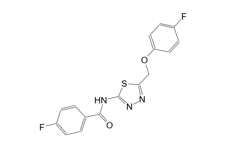 4-fluoro-N-{5-[(4-fluorophenoxy)methyl]-1,3,4-thiadiazol-2-yl}benzamide