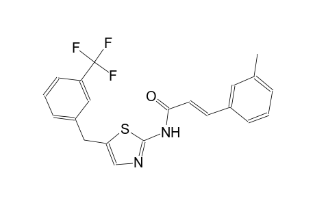 (2E)-3-(3-methylphenyl)-N-{5-[3-(trifluoromethyl)benzyl]-1,3-thiazol-2-yl}-2-propenamide