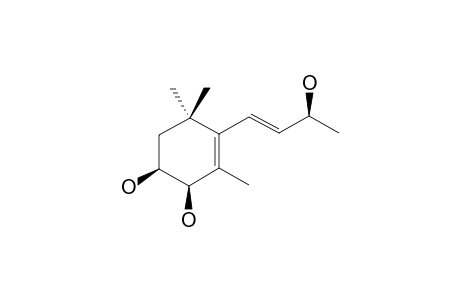 (1S,2R)-4-[(E,3S)-3-hydroxybut-1-enyl]-3,5,5-trimethylcyclohex-3-ene-1,2-diol