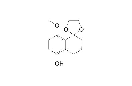 5-Hydroxy-8-methoxy-1,2,3,4,-tetrahydronaphthalene-1-spiro-2'-dioxolane
