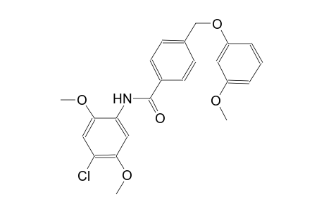 N-(4-chloro-2,5-dimethoxyphenyl)-4-[(3-methoxyphenoxy)methyl]benzamide