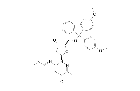 2-[2-DEOXY-5-O-(4,4'-DIMETHOXYTRITYL)-BETA-D-ERYTHRO-PENTOFURANOSYL]-3-[(N,N-DIMETHYLAMINO)-METHYLIDENE]-AMINO-6-METHYL-1,2,4-TRIAZIN-5-(2H)-ONE