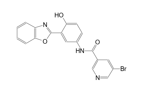 3-pyridinecarboxamide, N-[3-(2-benzoxazolyl)-4-hydroxyphenyl]-5-bromo-
