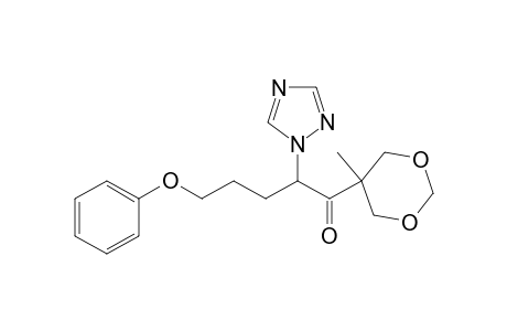 1-Pentanone, 1-(5-methyl-1,3-dioxan-5-yl)-5-phenoxy-2-(1H-1,2,4-triazol-1-yl)-