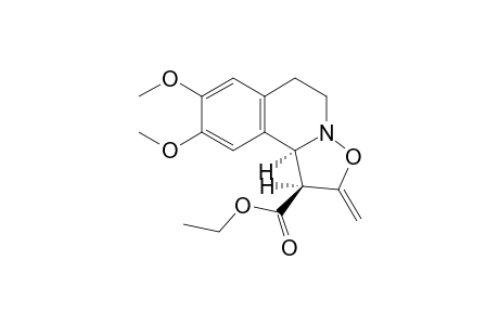trans-Ethyl 1,5,6,10b-Tetrahydro-8,9-dimethoxy-2-methylene-2H-isoxazolo[3,2-a]isoquinoline-1-carboxylate